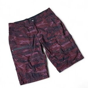 Fried Denim Mens Camouflage Cargo Shorts Size 36 Cotton Streetwear Tactical